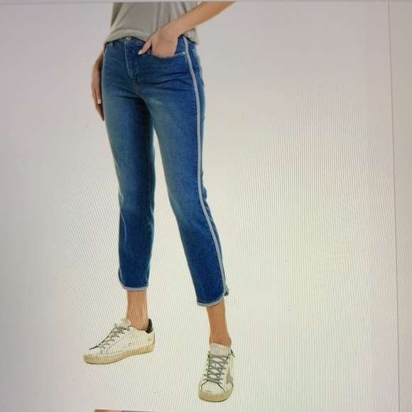 Frame Denim Le Sylvie Crop Sidecar Jeans 27 - Picture 1 of 12
